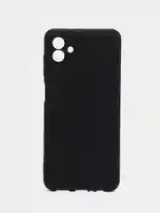 Черный чехол силиконовый для Samsung Galaxy A04 (Самсунг Галакси А04), матовый, цветной