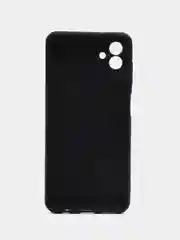 Черный чехол силиконовый для Samsung Galaxy A04 (Самсунг Галакси А04), матовый, цветной