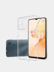 Серый меланж силиконовый чехол для Realme C31 (Реалми С31), прозрачный