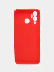 Красный чехол Infinix Hot 12 Play / Инфиникс Хот 12 Плей, силиконовый, цветной, матовый