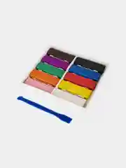 Пластилин классический BRAUBERG KIDS, 10 цветов, 200 г, СО СТЕКОМ, 106504