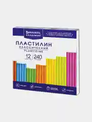 Пластилин Классический ВЫГОДНАЯ УПАКОВКА, 2 набора по 12 цветов, 480 г, 2 стека, BRAUBERG