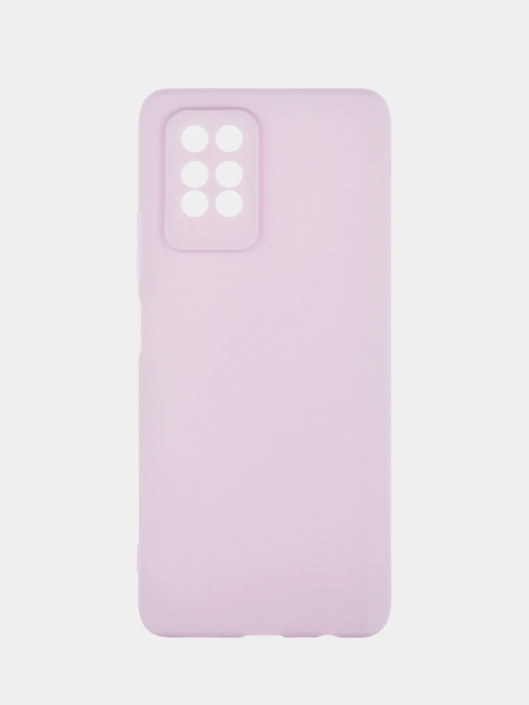 Фиолетовый силиконовый чехол BROSCORP для Infinix Note 10 Pro матовый тонкий, бортик вокруг камер