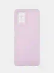 Фиолетовый силиконовый чехол BROSCORP для Infinix Note 10 Pro матовый тонкий, бортик вокруг камер