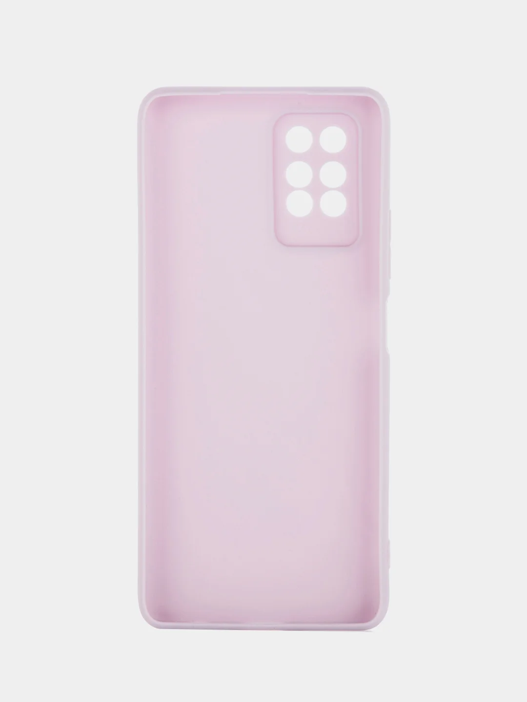 Фиолетовый силиконовый чехол BROSCORP для Infinix Note 10 Pro матовый тонкий, бортик вокруг камер