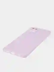 Фиолетовый силиконовый чехол BROSCORP для Infinix Note 10 Pro матовый тонкий, бортик вокруг камер