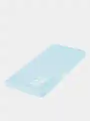 Голубой силиконовый чехол BROSCORP для Infinix Note 10 Pro матовый тонкий, бортик вокруг камер