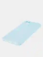 Голубой силиконовый чехол BROSCORP для Infinix Note 10 Pro матовый тонкий, бортик вокруг камер