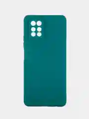 Зеленый силиконовый чехол BROSCORP для Infinix Note 10 Pro матовый тонкий, бортик вокруг камер