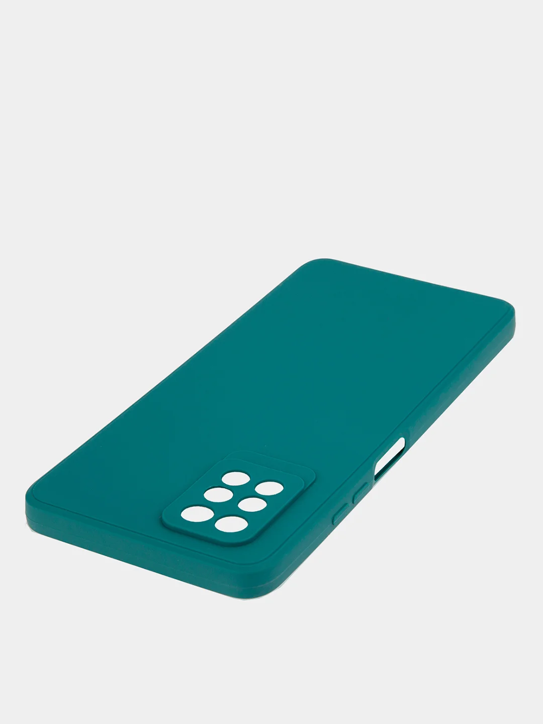 Зеленый силиконовый чехол BROSCORP для Infinix Note 10 Pro матовый тонкий, бортик вокруг камер