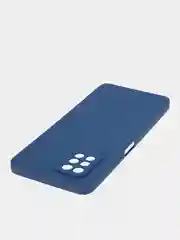 Синий силиконовый чехол BROSCORP для Infinix Note 10 Pro матовый тонкий, бортик вокруг камер