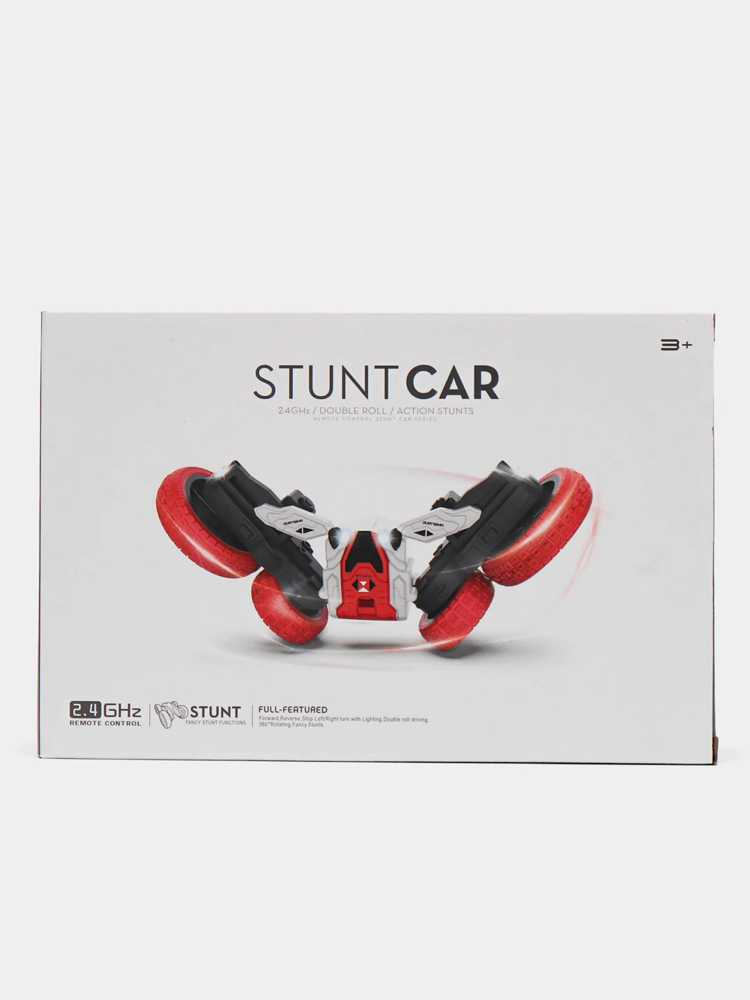 Красный машинка трюковая на пульте управления Stunt Car 360 на радиоуправлении