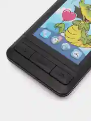 Черный музыкальный телефон детский