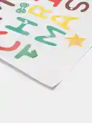 Багровый новогодние наклейки на окна, многоразовые