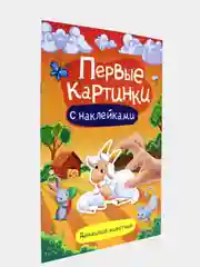 Брошюра с наклейками Первые картинки, Проф-Пресс