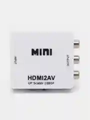 Белый переходник, Конвертер из HDMI в 3RCA (тюльпаны)