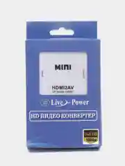 Белый переходник, Конвертер из HDMI в 3RCA (тюльпаны)