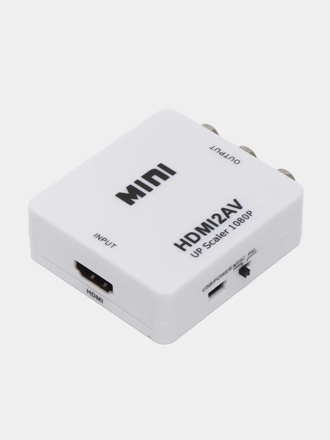 Белый переходник, Конвертер из HDMI в 3RCA (тюльпаны)