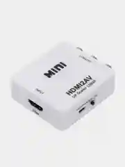 Белый переходник, Конвертер из HDMI в 3RCA (тюльпаны)