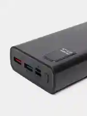 Черный power bank 40w, быстрая зарядка, 20000 мАч, type-С