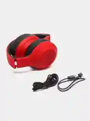 Красный наушники складные Hoco W30 Fun move, беспроводной и проводной режим, TF карты памяти, AUX