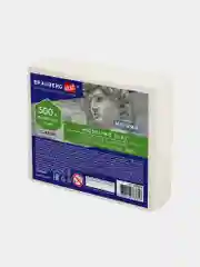 Пластилин скульптурный BRAUBERG ART CLASSIC белый, 0,5кг, мягкий, 106518