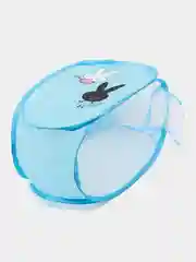Голубой корзина складная с ручками для хранения белья и игрушек