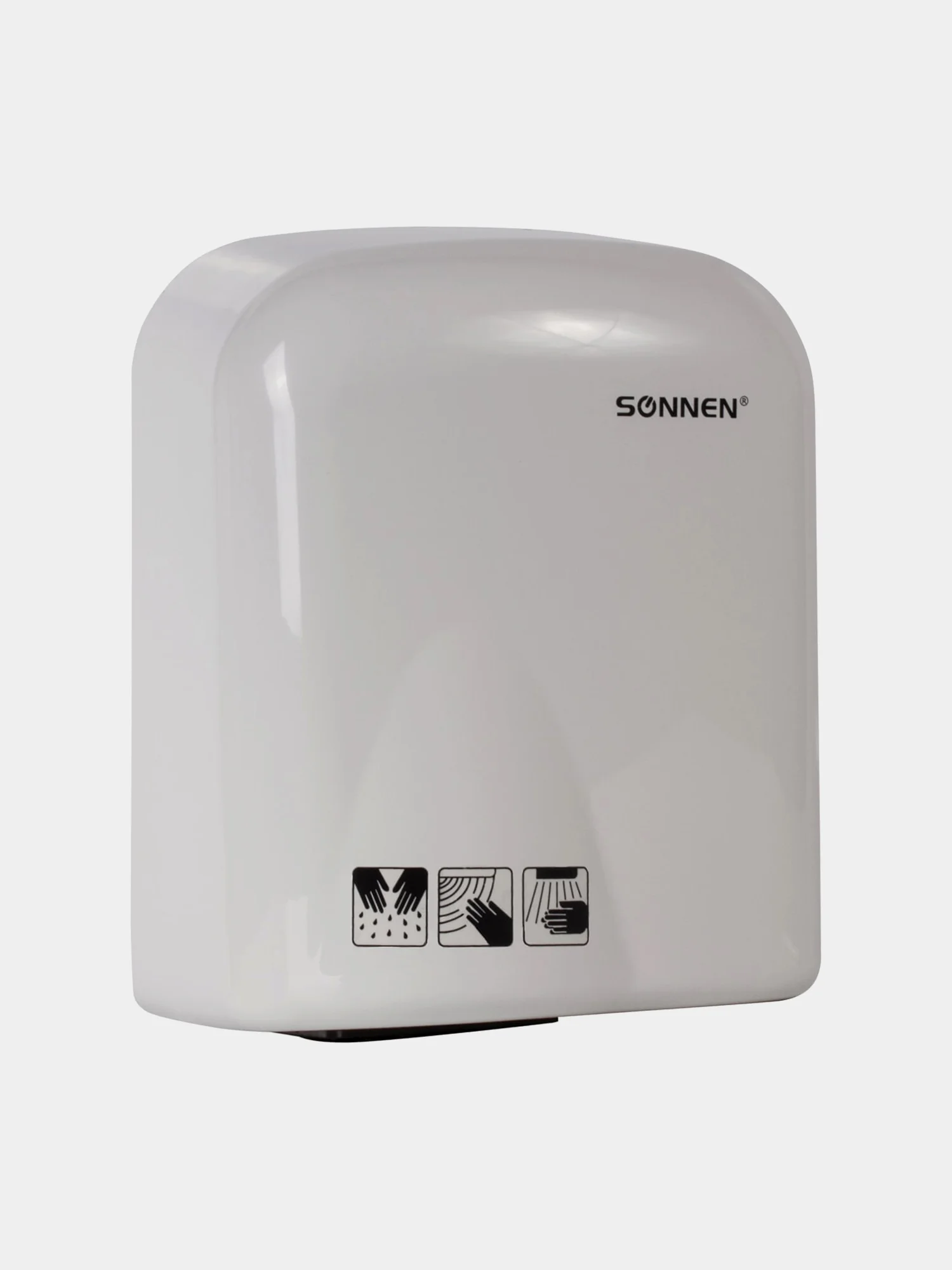 Сушилка для рук SONNEN HD-165, 1650 Вт, пластиковый корпус, белая, 604191