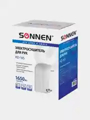 Сушилка для рук SONNEN HD-165, 1650 Вт, пластиковый корпус, белая, 604191