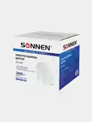 Сушилка для рук SONNEN HD-688, 2000 Вт, пластиковый корпус, белая, 604192
