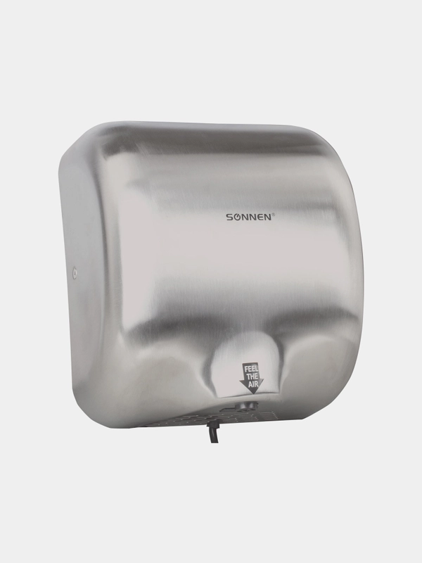 Сушилка для рук SONNEN HD-999, 1800 Вт, нержавеющая сталь, антивандальная, хром 604746
