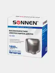 Сушилка для рук SONNEN HD-999, 1800 Вт, нержавеющая сталь, антивандальная, хром 604746