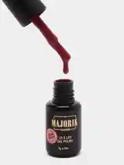 Марсала гель лак для ногтей Majorik Coler 16, 8г темно розовый лак для маникюра и педикюра
