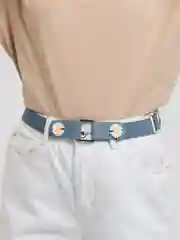 Светло-синий женский ремень без пряжки "Daisy Denim"