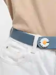 Светло-синий женский ремень без пряжки "Daisy Denim"
