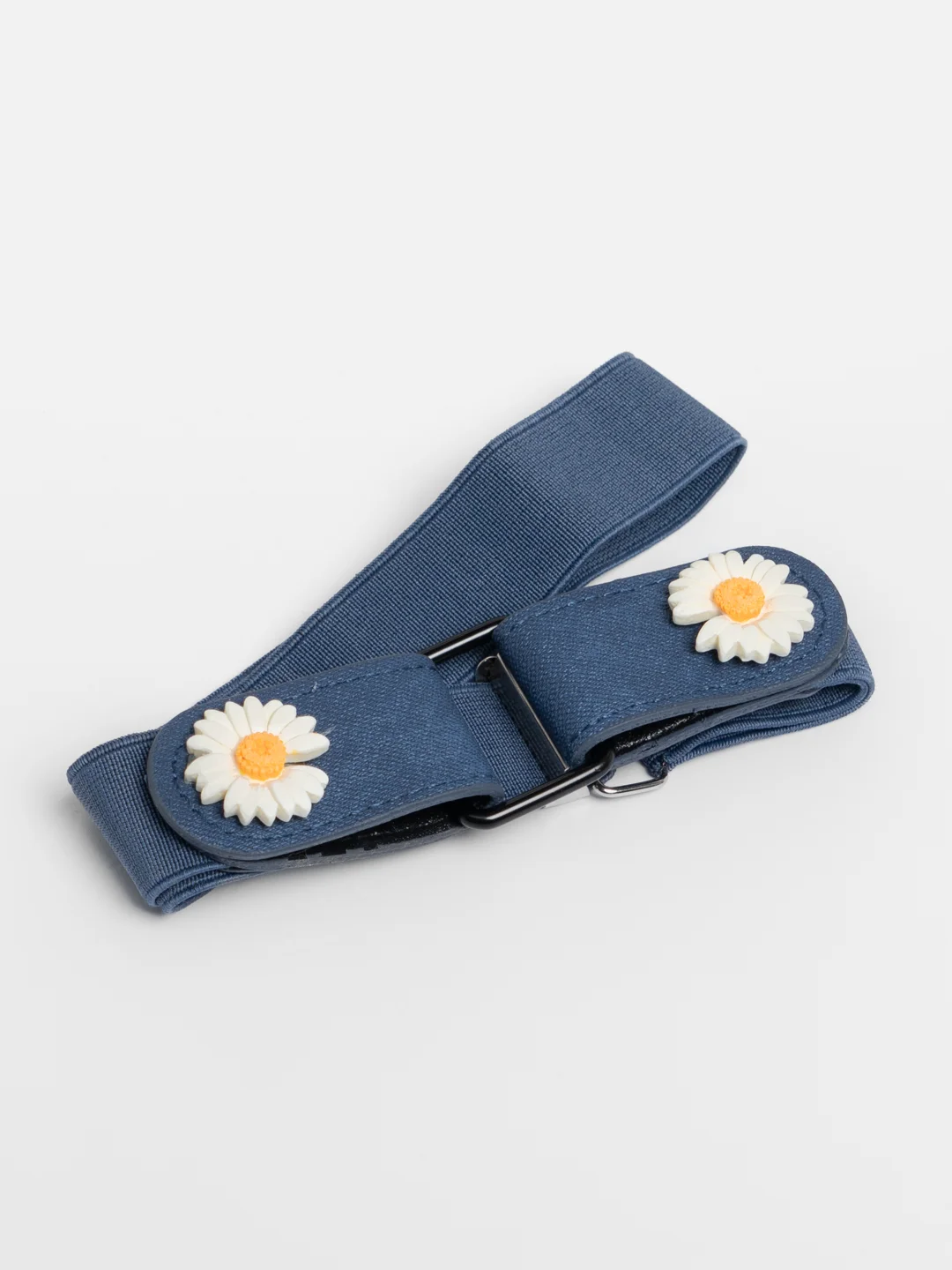 Темно-синий женский ремень без пряжки "Daisy Denim"