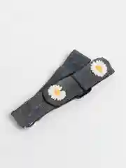 Серый женский ремень без пряжки "Daisy Denim"