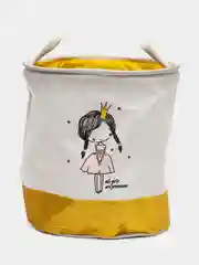 Желтый корзина-органайзер для хранения игрушек и вещей