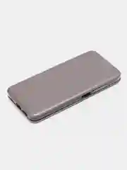 Серебряный чехол книжка Xiaomi Poco M4 Pro 4G, Сяоми Поко М4 Про 4G