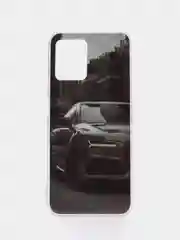 Серебряный чехол Realme 8i / Narzo 50 4G Реалми  8Ай / Нарзо 50 4G силиконовый с рисунком