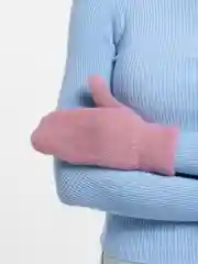 Тёмно-розовый варежки женские