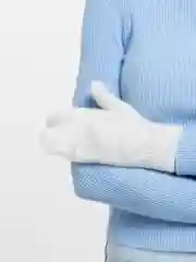 Белый варежки женские утепленные