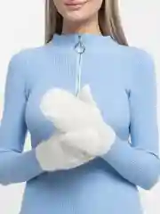 Молочный варежки женские