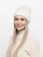Белый шапка женская Адонис