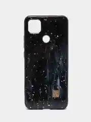Чехол для Xiaomi Redmi 9C "Перья черные"
