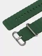 Зелёный хаки силиконовый ремешок Ocean band 8 Ultra для смарт-часов Apple Watch, 44-45 мм