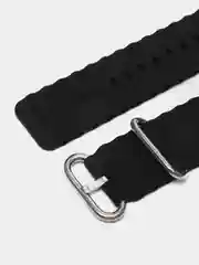 Черный силиконовый ремешок Ocean band 8 Ultra для смарт-часов Apple Watch, 44-45 мм