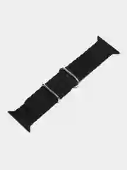 Черный силиконовый ремешок Ocean band 8 Ultra для смарт-часов Apple Watch, 44-45 мм