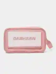 Розовый сумка-косметичка Washbag, водонепроницаемая, с ручкой, размер S, M