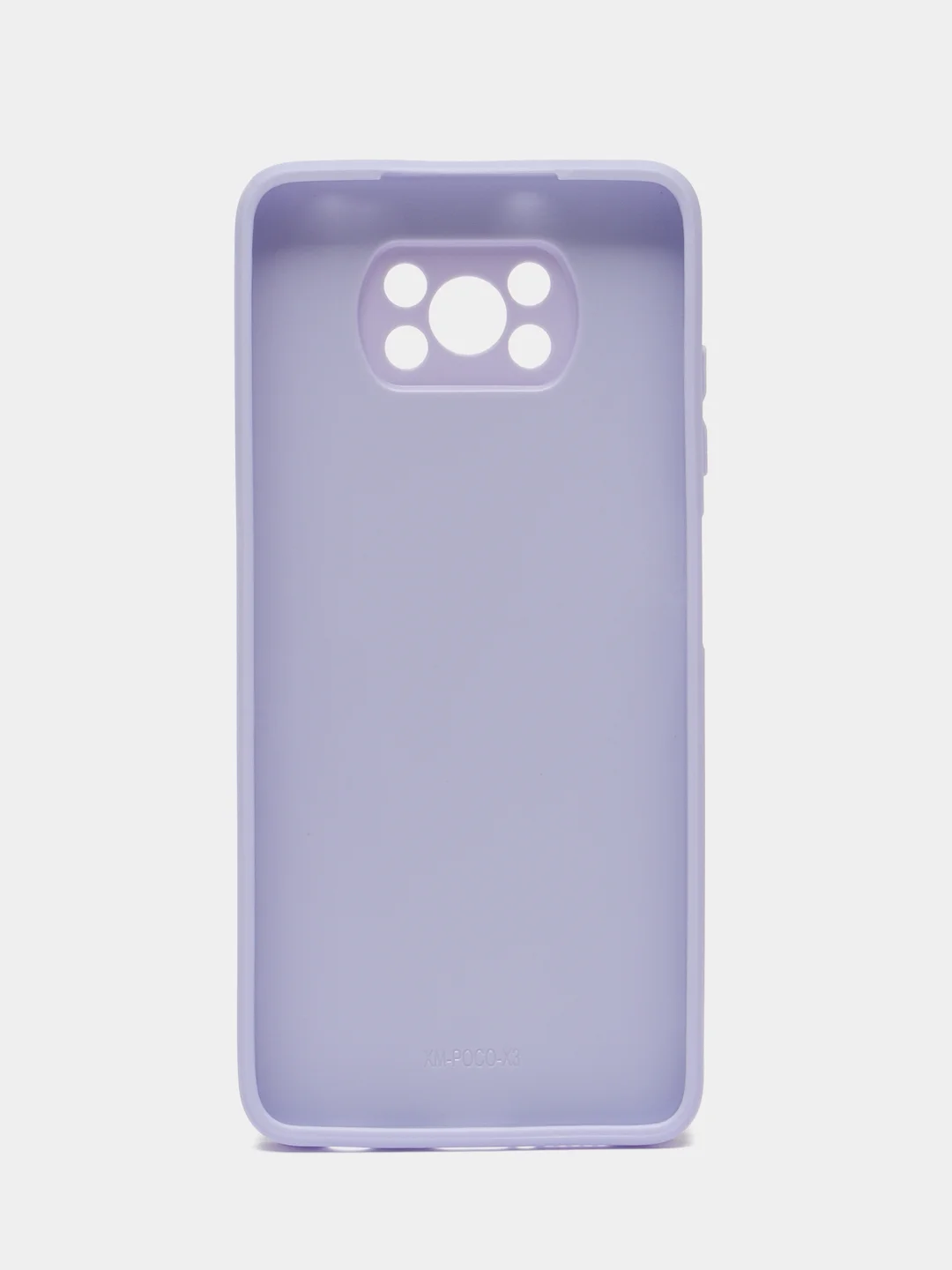 Лавандовый чехол для Xiaomi Poco X3 NFC, Poco X3 Pro Поко Х3 НФС Про пластиковый под бархатное стекло